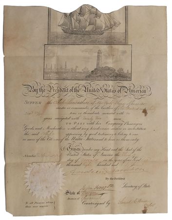 Lot #17 Andrew Jackson: Rare post-presidential
