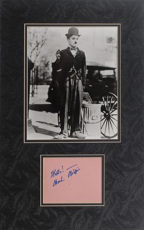 Lot #861 Charlie Chaplin Signature - Image 2