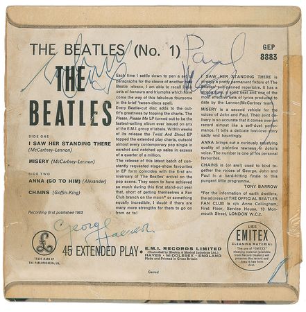 Lot #747 Beatles: The Beatles No. 1 Parlophone EP - Image 1