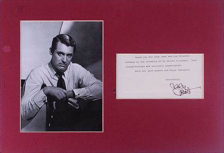 Lot #939 Cary Grant Typed Letter Signed - Image 1