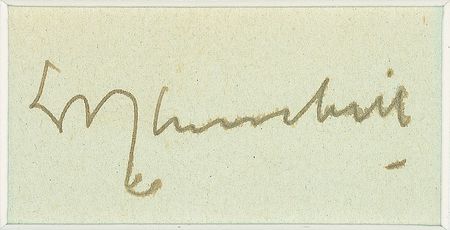 Lot #215 Winston Churchill Signature - Image 2