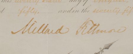 Lot #29 Millard Fillmore Signed Document - Image 2