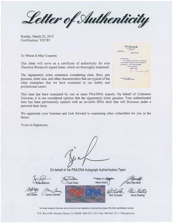 Lot #124 Theodore Roosevelt Typed Letter Signed - Image 2