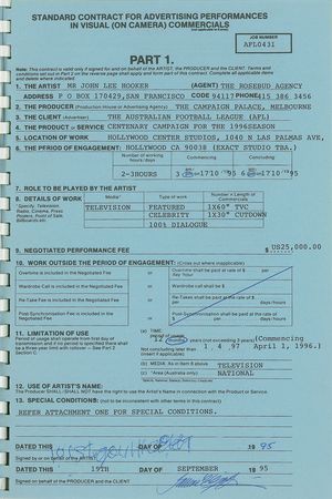 Lot #824 John Lee Hooker Signed Document - Image 1