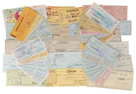 Lot #859 Celebrity Checks Checks - Image 1