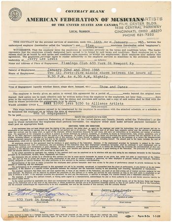 Lot #830 Jerry Lee Lewis Signed Documents - Image 2