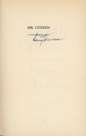 Lot #136 Harry S. Truman Book - Image 1