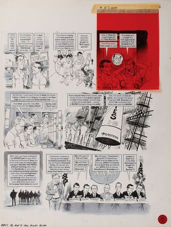 Lot #442 Mort Drucker Mad Magazine Original Story Art: Rare oversized MAD Magazine comic artwork for ?The Right Stiff? - Image 3