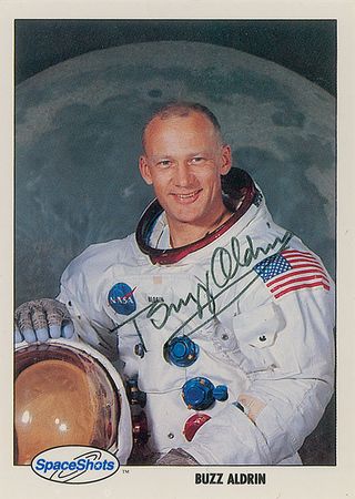 Lot #605 Buzz Aldrin Trading Cards - Image 1