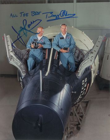 Lot #447 Gemini 11 and 12 Signed Photographs - Image 1