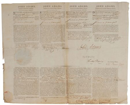 Lot #3 John Adams: Fantastic four-language ship’s