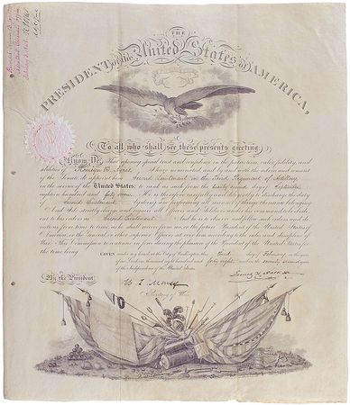 Lot #23 James K. Polk: Scarce military appointment