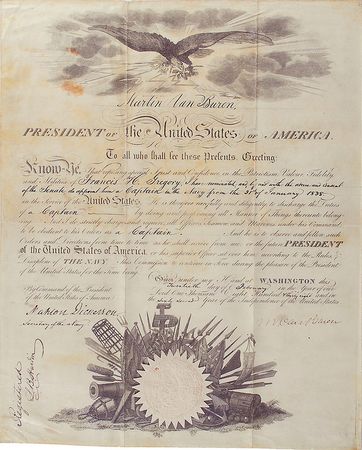 Lot #19 Martin Van Buren Signed Document