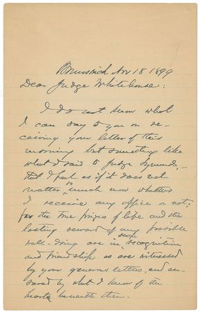 Lot #333 Joshua Lawrence Chamberlain Handwritten Letter Signed - Image 1