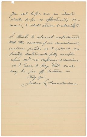 Lot #333 Joshua Lawrence Chamberlain Handwritten Letter Signed - Image 2