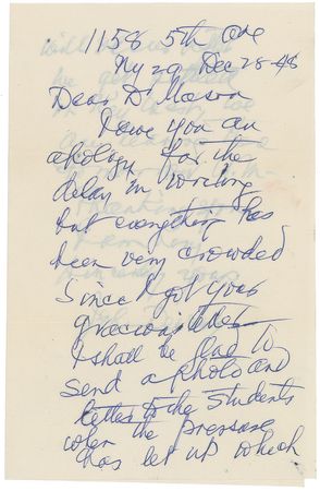 Lot #265 John Dewey Handwritten Letter Signed - Image 1