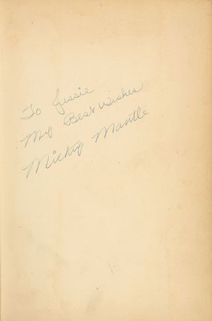 Lot #1023 Mickey Mantle and Casey Stengel Book - Image 1