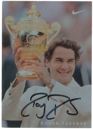 Lot #1016 Roger Federer Signed Photographs - Image 1