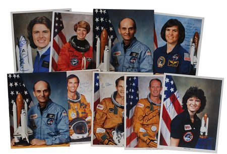 Lot #522 Shuttle Astronauts Signed Photographs - Image 1