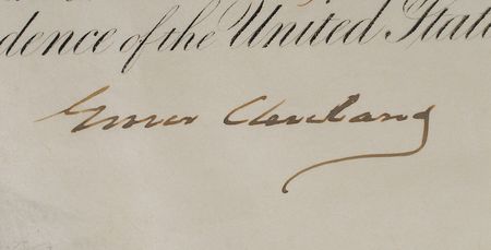 Lot #49 Grover Cleveland: Choice 1894 rear admiral appointment for the North Atlantic Squadron commander - Image 2