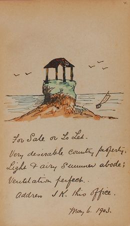 Lot #634 Flensburg Artist Colony: Unique artist?s colony autograph book highlighted by a Dreesen plein air oil - Image 4