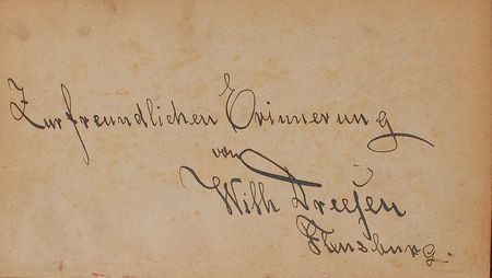 Lot #634 Flensburg Artist Colony: Unique artist?s colony autograph book highlighted by a Dreesen plein air oil - Image 8