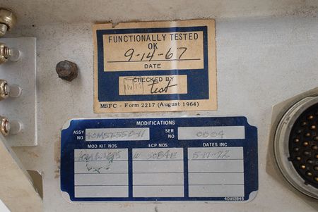 Lot #560 Saturn V Instrument Cooling System and Gaseous Nitrogen Monitoring Panel Panel - Image 3