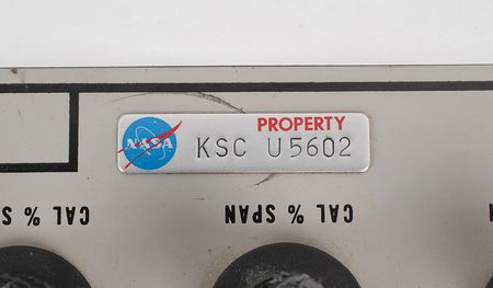 Lot #563 Saturn V Third Stage Engine Preparation Panel Panel - Image 2