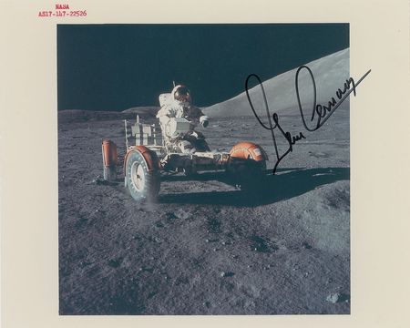 Lot #485 Apollo 17 Signed Photographs - Image 3