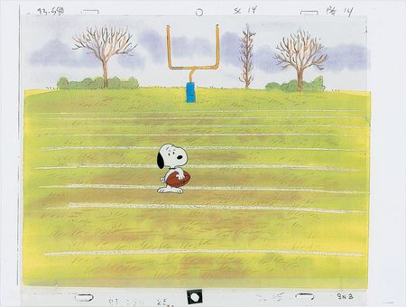 Lot #1231 Snoopy production cel and drawing from The Peanuts TV Show - Image 2
