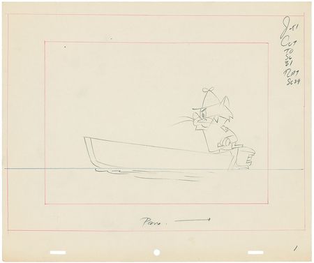Lot #1187 Snooper and Blabber Mouse layout drawings from The Quick Draw McGraw Show - Image 1