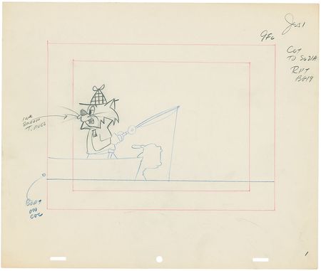 Lot #1187 Snooper and Blabber Mouse layout drawings from The Quick Draw McGraw Show - Image 6