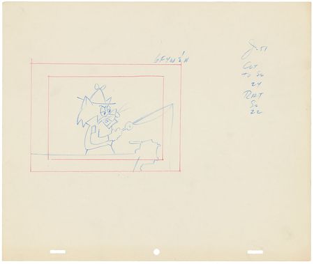 Lot #1187 Snooper and Blabber Mouse layout drawings from The Quick Draw McGraw Show - Image 8