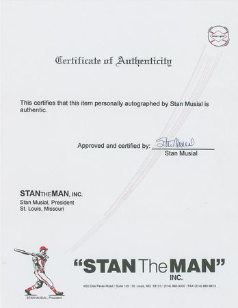 Lot #1024 Stan Musial - Image 2