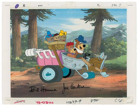 Lot #1202 Yogi Bear, Boo-Boo, and Friends production cel from  Yogi the Easter Bear - Image 1