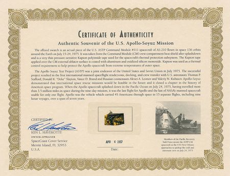 Lot #504 Apollo-Soyuz and Expedition 1 Signed Photographs - Image 2