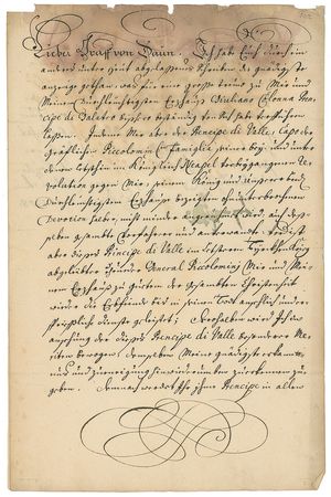 Lot #232 Joseph I Signed Letter - Image 1