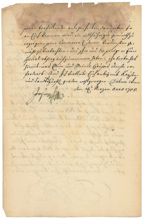 Lot #232 Joseph I Signed Letter - Image 2