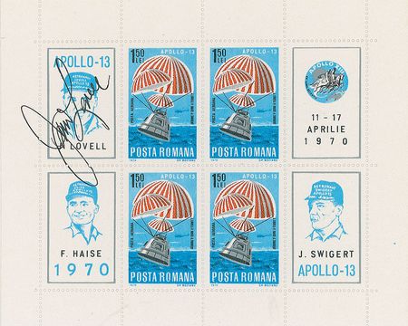 Lot #492 Mercury and Apollo Astronauts: Uncommon assembly of astronaut-signed global stamps - Image 7