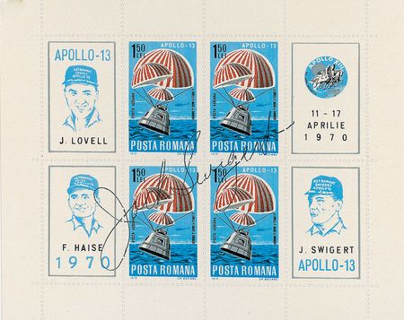 Lot #492 Mercury and Apollo Astronauts: Uncommon assembly of astronaut-signed global stamps - Image 8