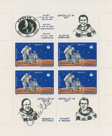 Lot #492 Mercury and Apollo Astronauts: Uncommon assembly of astronaut-signed global stamps - Image 12