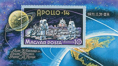 Lot #492 Mercury and Apollo Astronauts: Uncommon assembly of astronaut-signed global stamps - Image 17