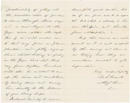 Lot #39 U. S. Grant: General Grant coordinates his failed Bayou Operations before Vicksburg - Image 2