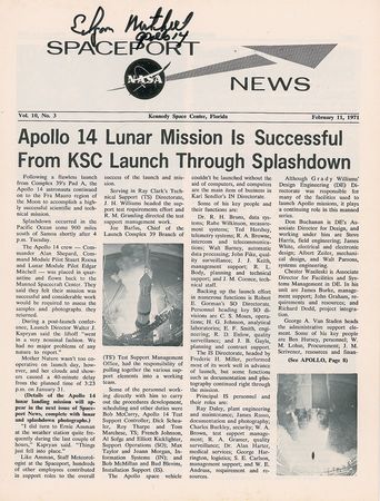 Lot #502 Edgar Mitchell and Charlie Duke - Image 1
