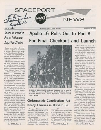 Lot #502 Edgar Mitchell and Charlie Duke - Image 2