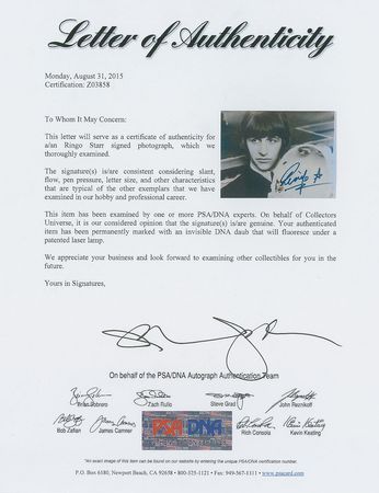 Lot #753 Beatles: Ringo Starr Signed Photograph - Image 2