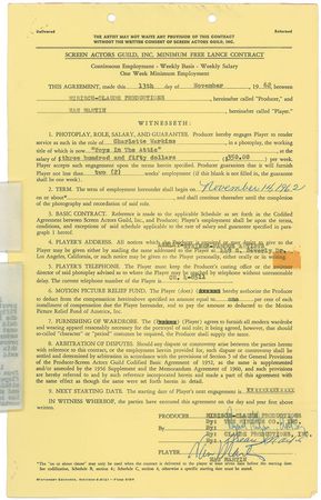 Lot #964 Dean Martin Signed Document - Image 2