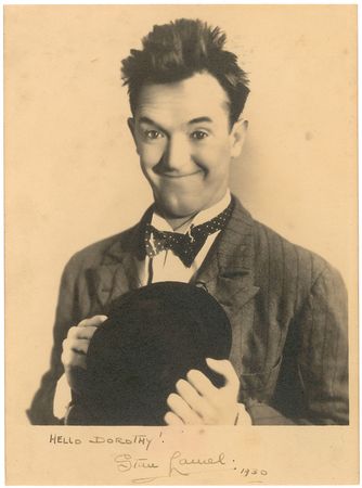Lot #878 Stan Laurel Signed Photograph - Image 1