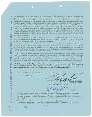 Lot #956 Peter Lawford - Image 2