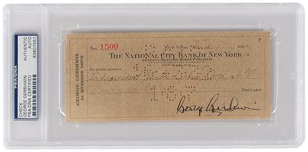 Lot #760 George and Ira Gershwin Checks - Image 2